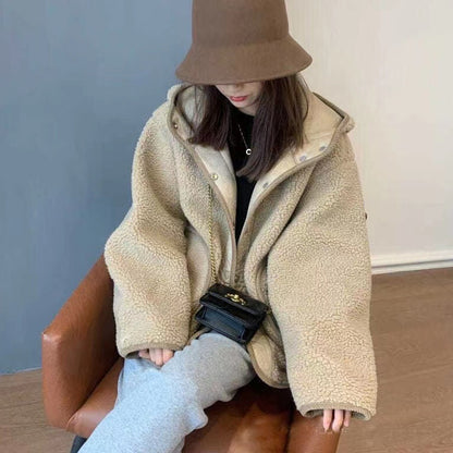 Women's Lamb Wool Coat