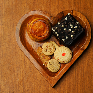 Heart Wooden Serving Tray