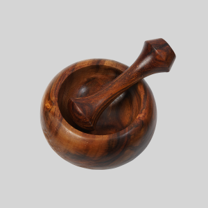 Wooden Pestle and Mortar